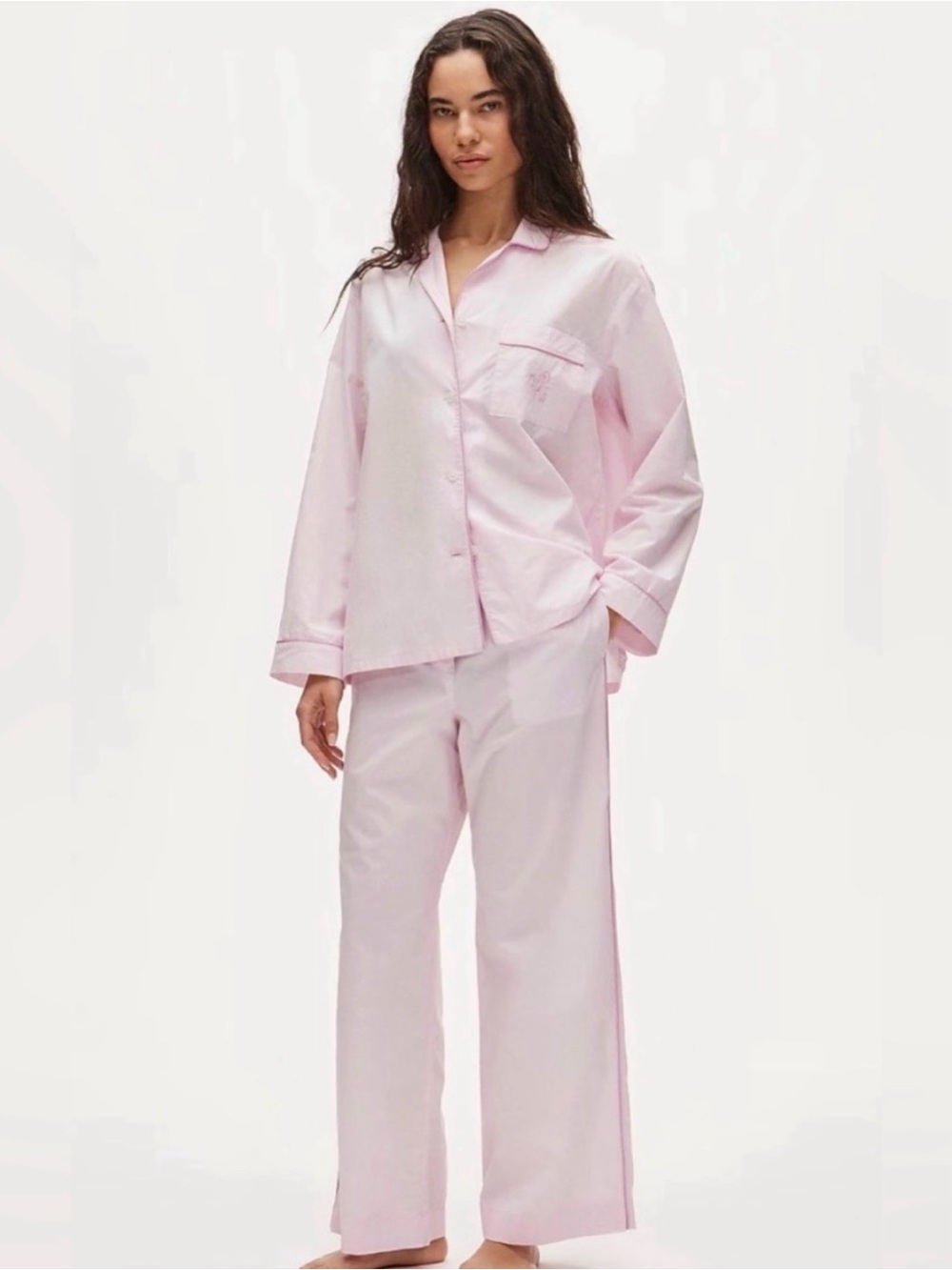 NWT J Crew Classic Mom Cotton Pajama Pant Set L